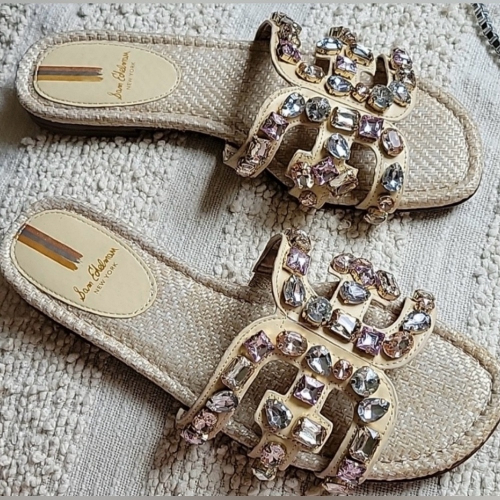 Sam Edelman “the Bay” Sandal jewelled size 7.5 - Picture 3 of 11